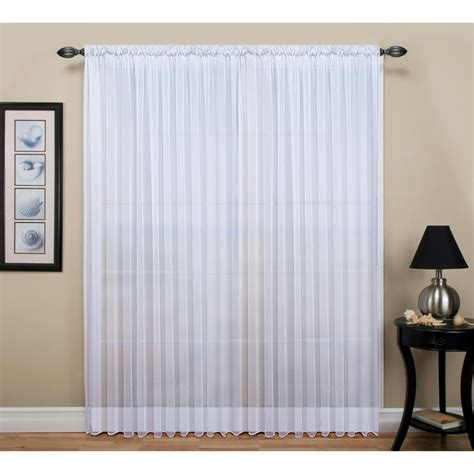 semi sheer rod pocket curtains